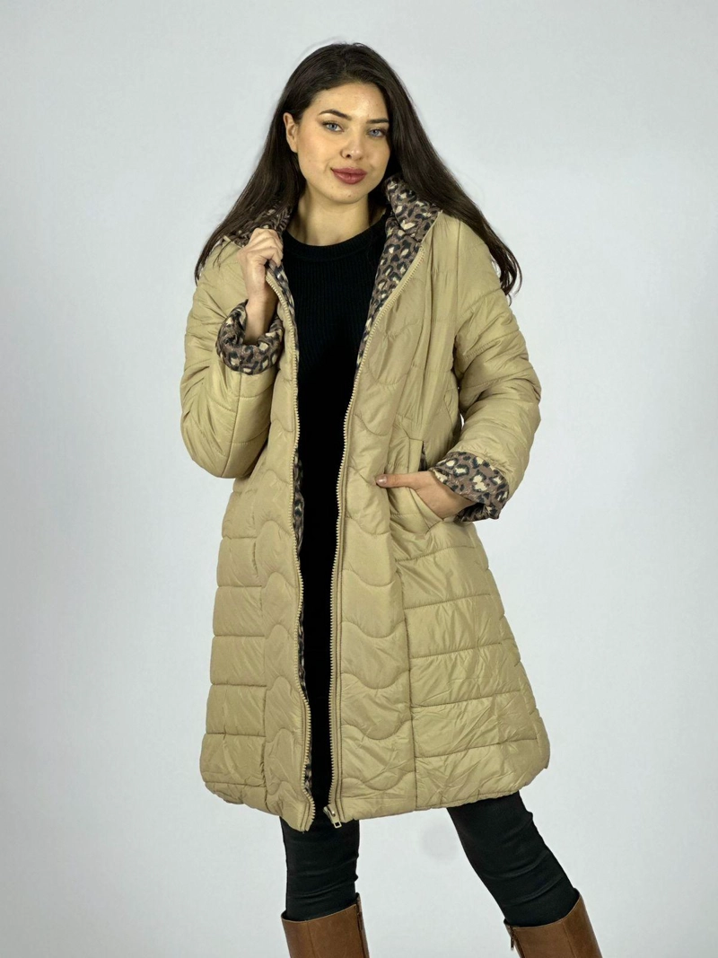 PARKA ACOLCHADA FORRADO PRINT CAFE - 1