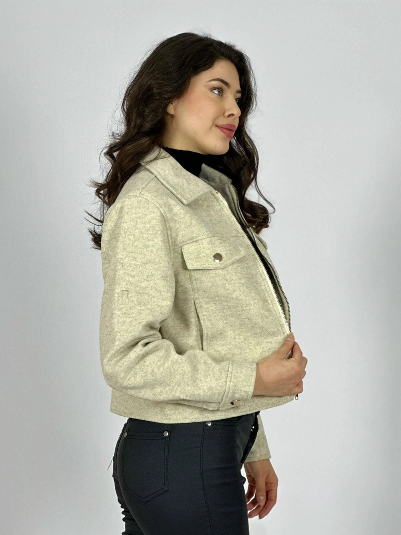 CHAQUETA DE PAÑO FORRADA BURDEO - 2