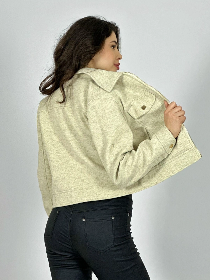 CHAQUETA DE PAÑO FORRADA BURDEO - 3