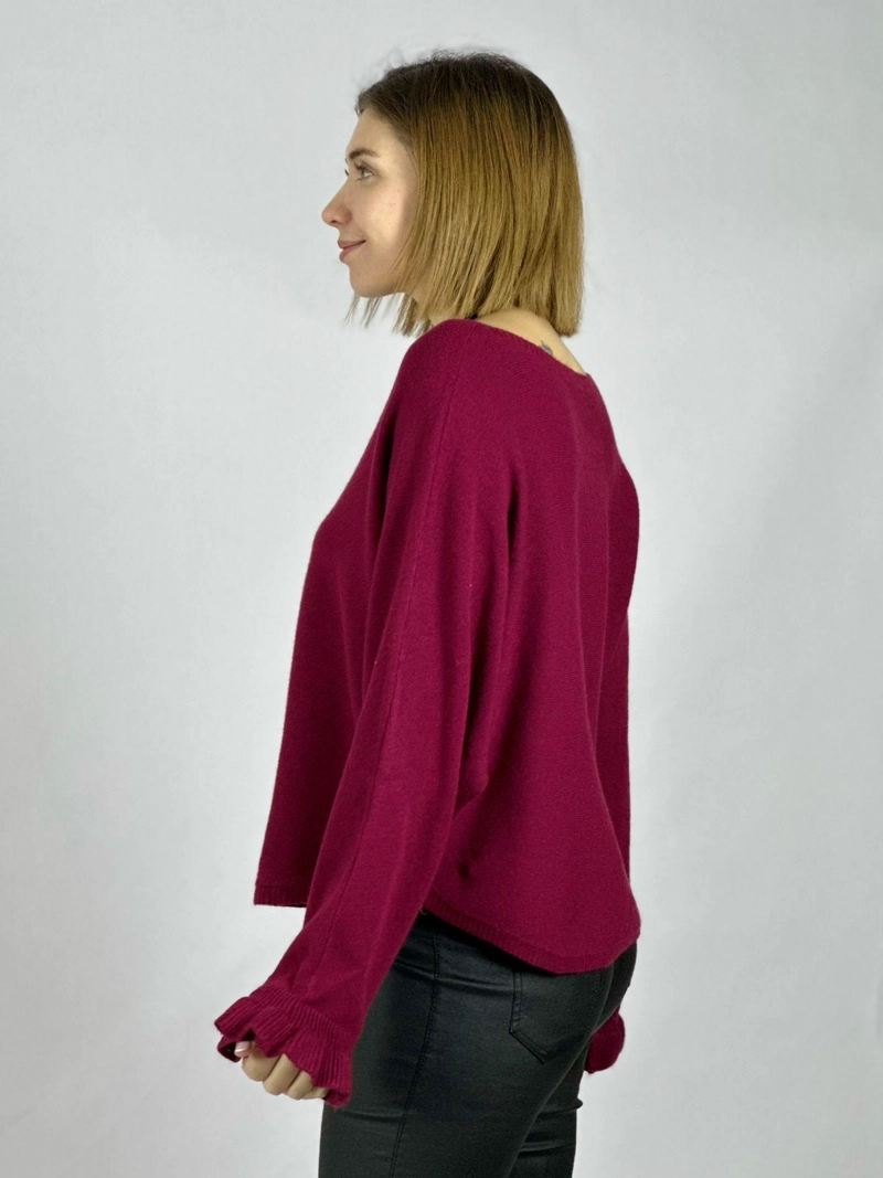 SWEATER SPANDEX CORTO CUELLO BOTE BEIGE - 3