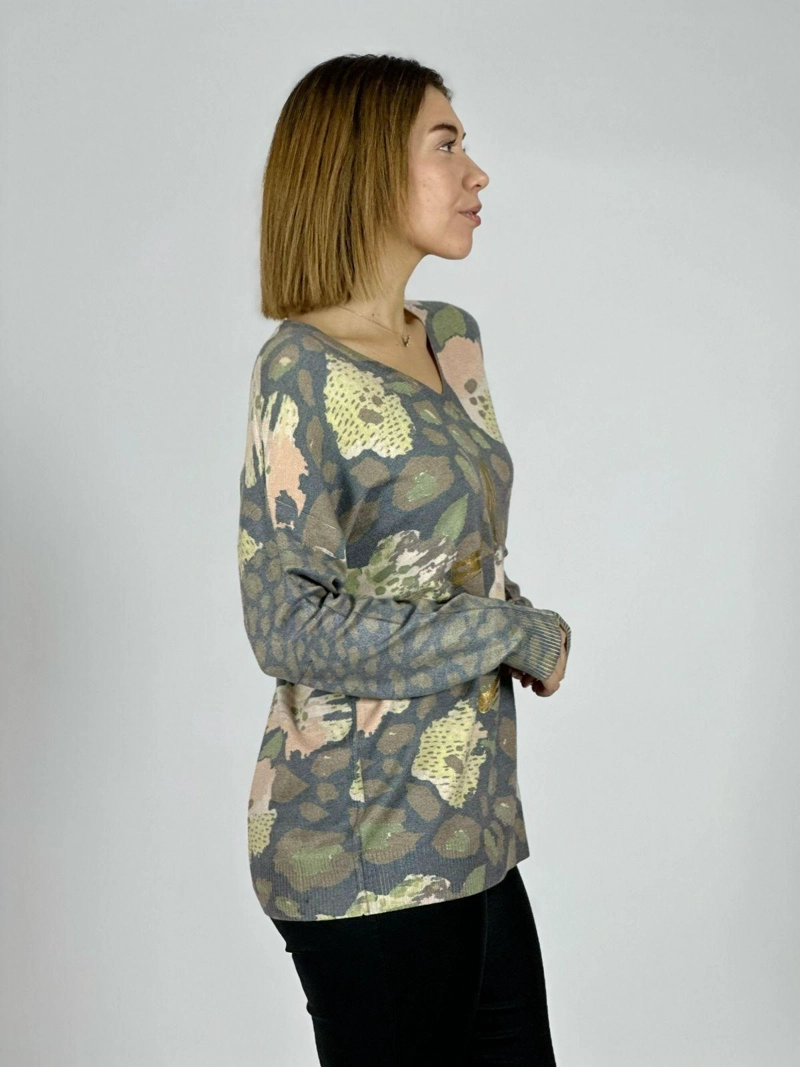 SWEATER PRINT ESTRELLA DORADA VERDE - 3