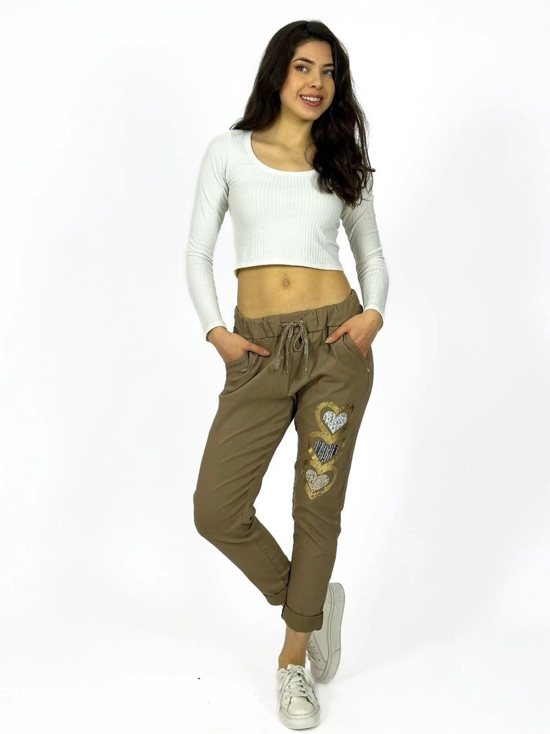 JOGGER ITALIANO ESTAMPADO TRIPLE CORAZON AZUL - 2