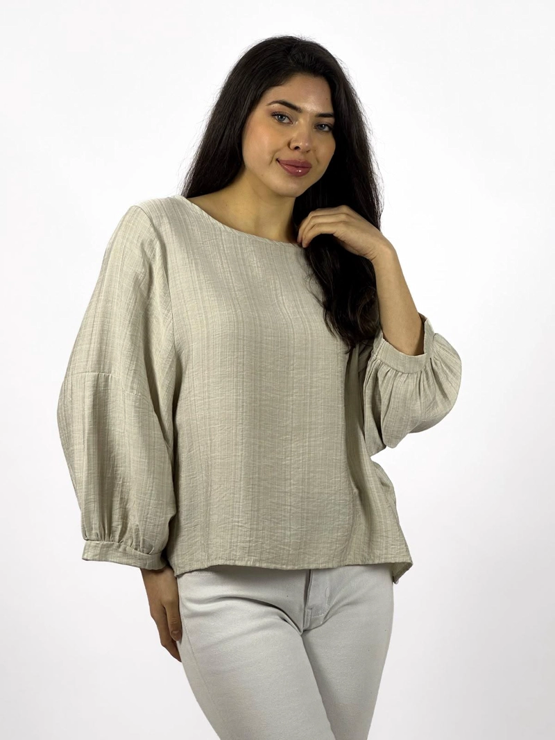 BLUSA CASUAL HOLGADA NEGRO - 1