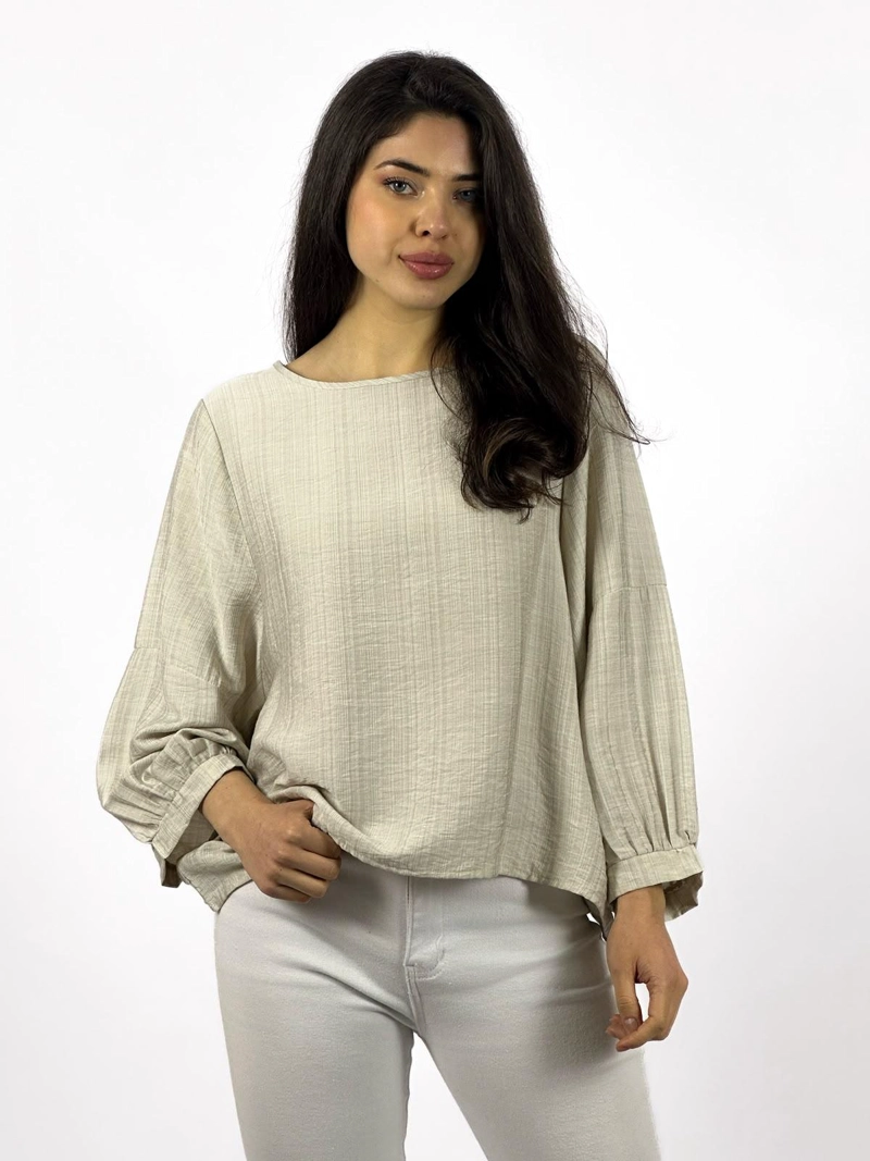 BLUSA CASUAL HOLGADA NEGRO - 2