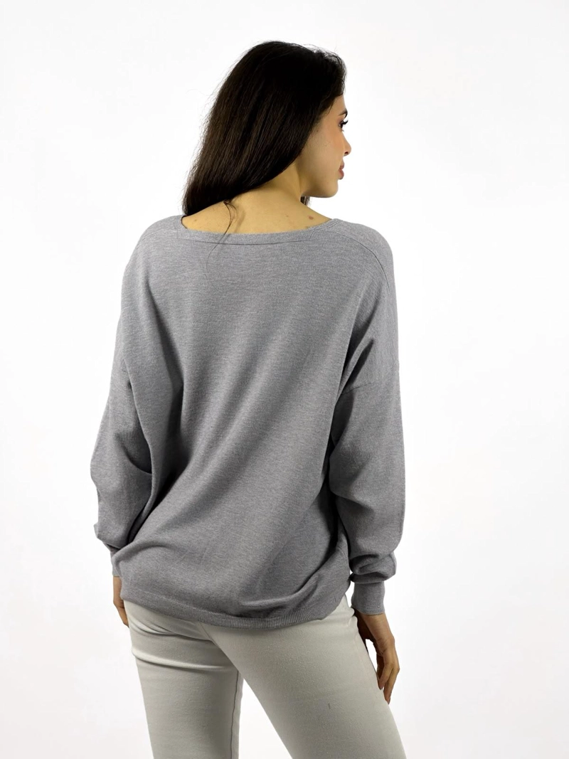 SWEATER SPANDEX FLOR PRINT BEIGE - 3
