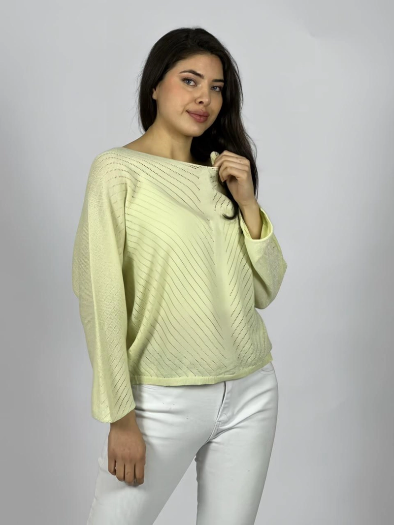 SWEATER DE HILO OVERSIZE ROSADO - 2