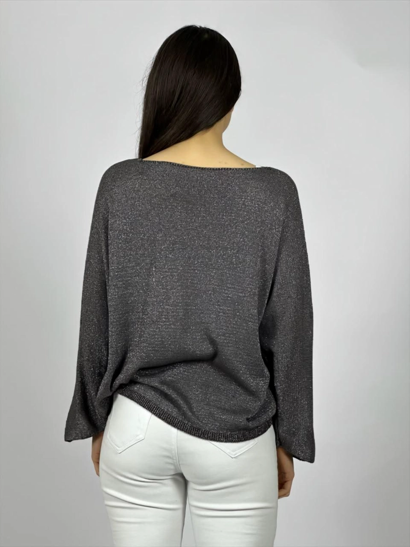 SWEATER DE HILO OVERSIZE ROSADO - 3