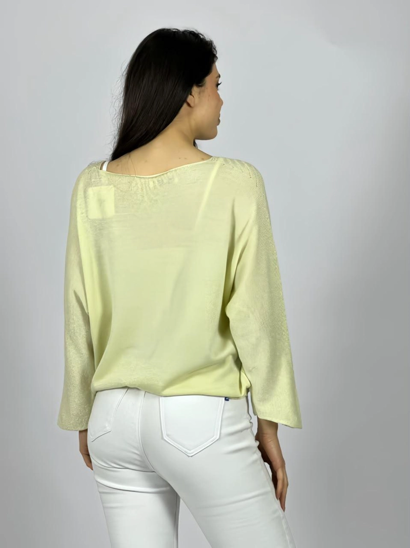 SWEATER DE HILO OVERSIZE ROSADO - 3