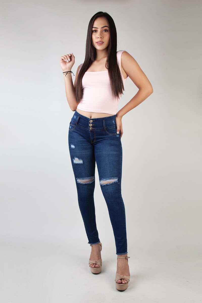 JEANS DAMA AZUL SHADDAY 3378 - 1