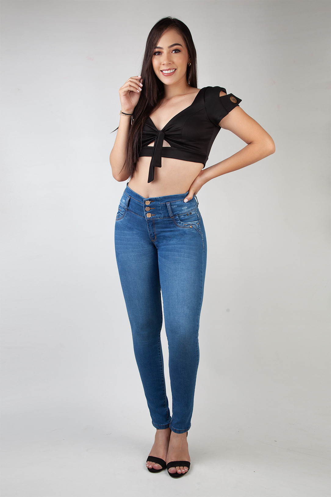 JEANS MUJER SHADDAY AZUL LEVANTA COLA 3355 - 2