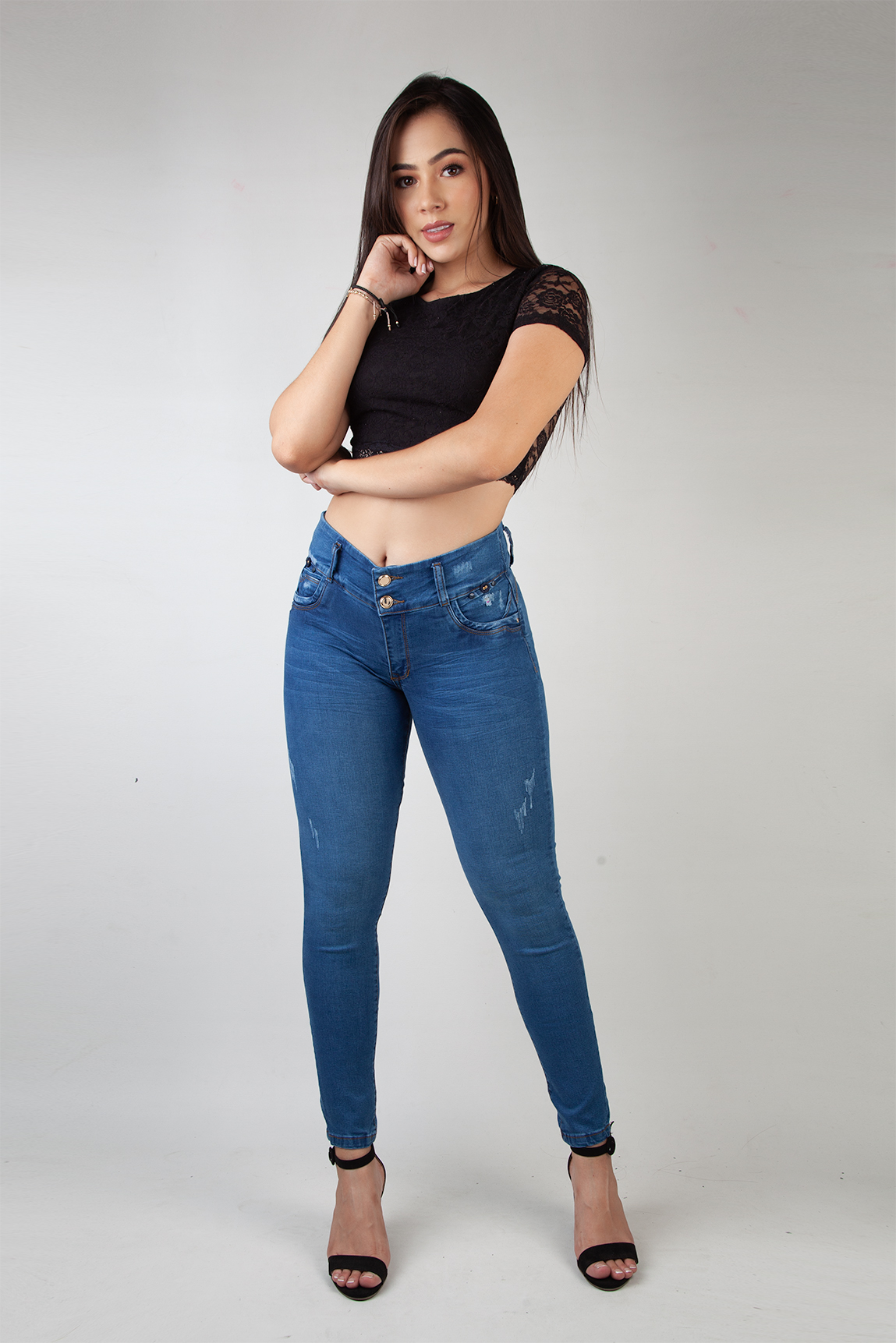 JEANS DAMA AZUL SHADDAY 3376 - 1