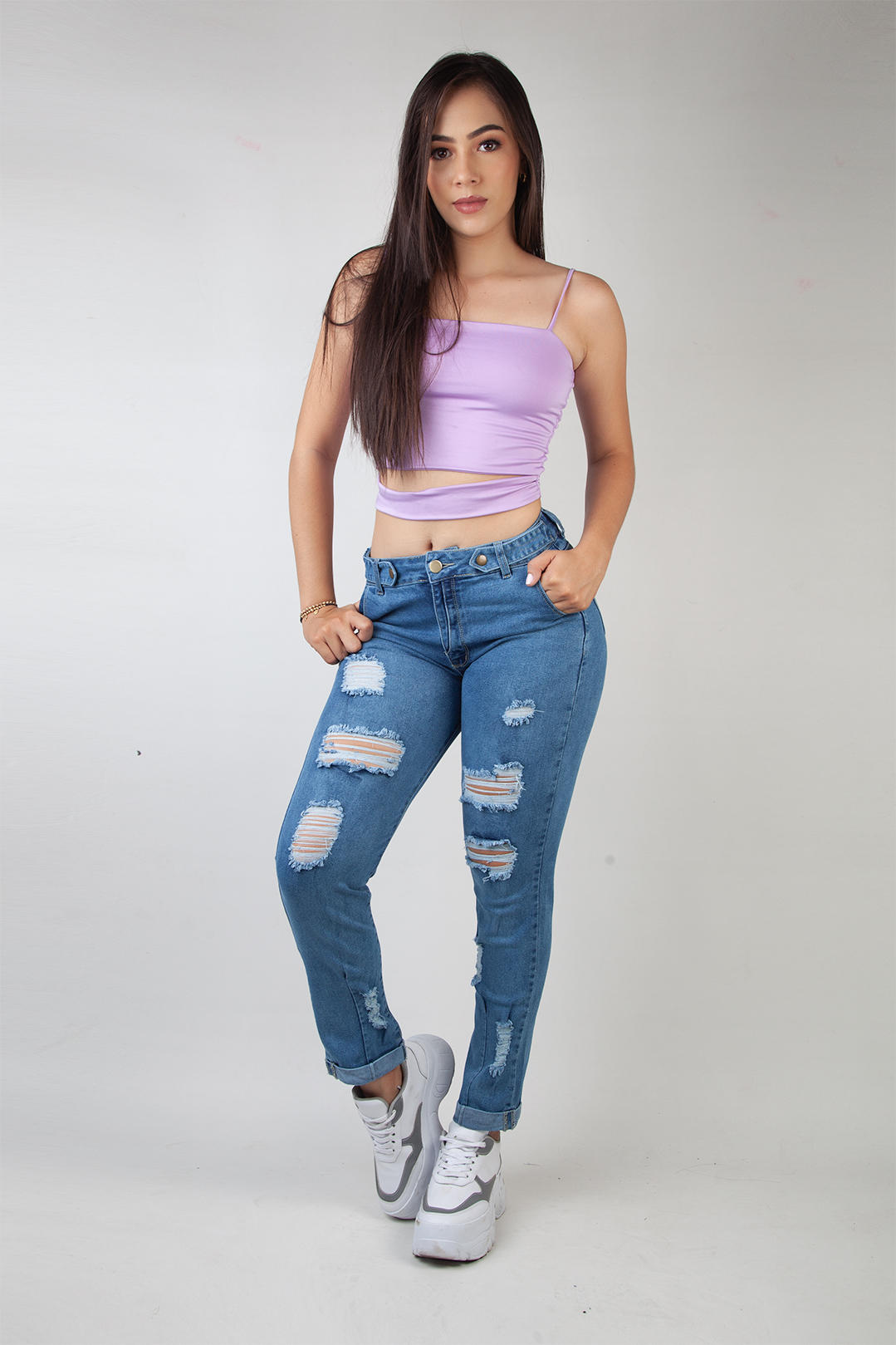 JEANS MUJER SHADDAY AZUL PUSH UP 3395 - 2
