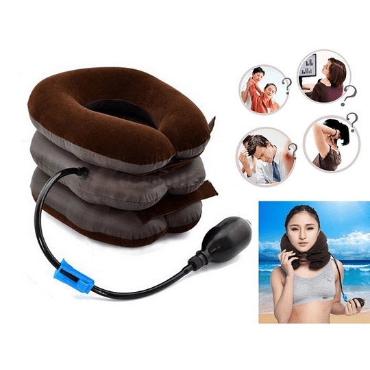 CUELLO INFLABLE ORTOPEDICO TRACCION CERVICAL - 1