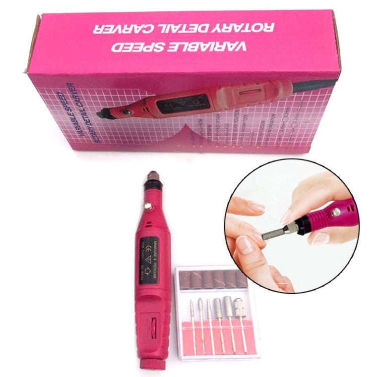 KIT TORNO MANICURE PEDICURE VELOCIDAD VARIABLE - 1