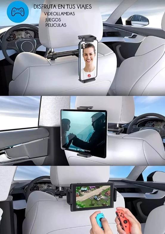SOPORTE DE TABLET CONSOLAS CELULARES ASIENTO AUTO - 2