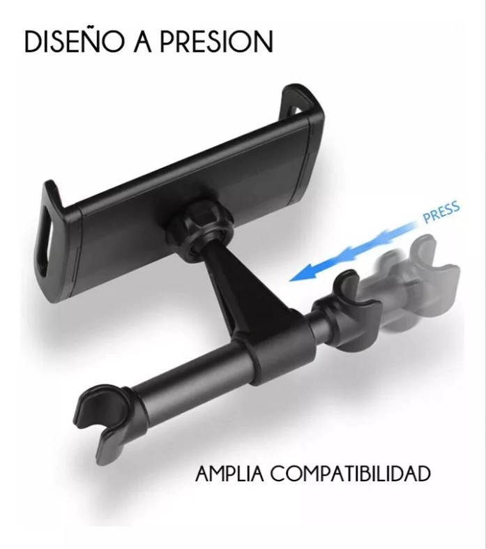 SOPORTE DE TABLET CONSOLAS CELULARES ASIENTO AUTO - 4