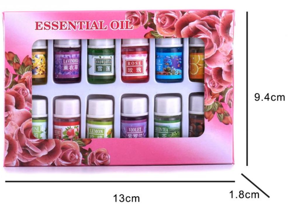 KIT 12 MINI ESENCIAS PARA HIMIDIFICADOR 3ML - 4