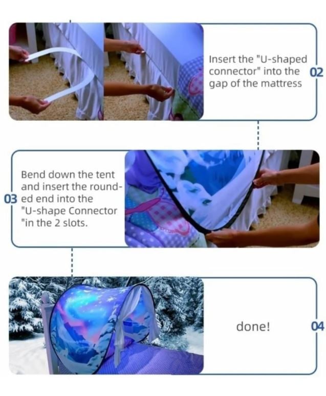 CARPA MÁGICA INFANTIL CAMA PLEGABLE UNICORNIO - 3