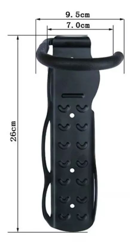 SOPORTE DE BICICLETA METALICO CON GANCHO DE PARED - 2