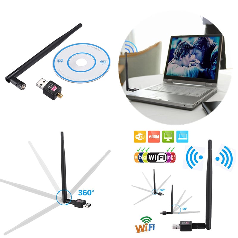 MINI ADAPTADOR ATENTA WIFI LAN CON ANTENA 300MBPS - 2