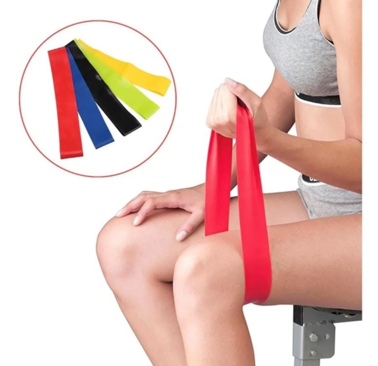 KIT DE BANDAS ELASTICAS DE RESISTENCIA EQUIPO PARA ENTRENAMIENTO COLORES - 1