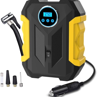 COMPRESOR DE AIRE DIGITAL PORTATIL LUZ DE EMERGENCIA PRO - 1