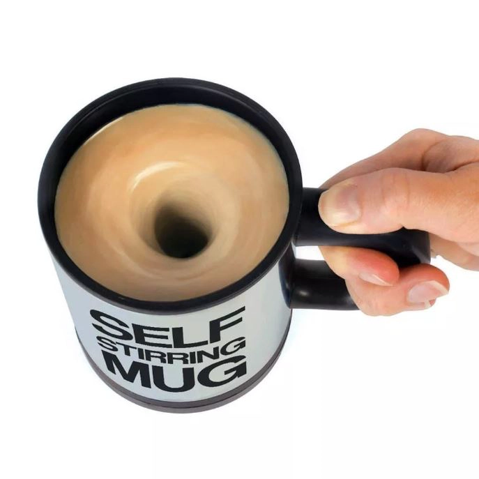 VASO TAZA CAFE  MUG AGITADOR BATIDOR ELE CTRICO CASA AUTO - 2