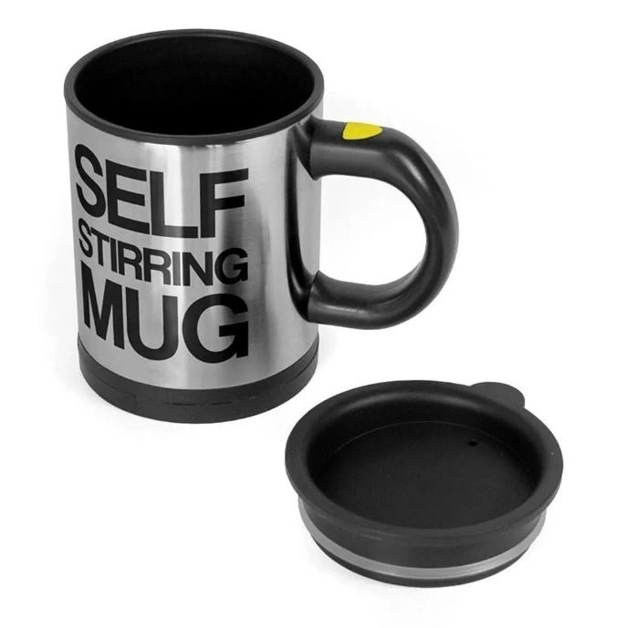 VASO TAZA CAFE  MUG AGITADOR BATIDOR ELE CTRICO CASA AUTO - 4
