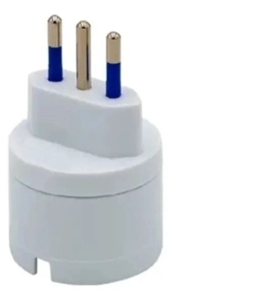 ADAPTADOR DE ENCHUFE AMERICANO BLANCO MACHO 10A 250V 1500W - 1