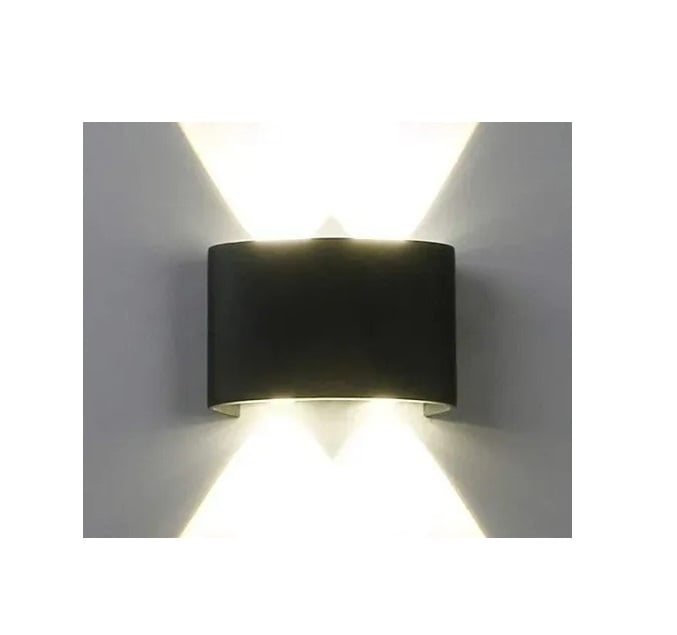 APLIQUE PARED EXTERIOR 4W 3000K LUZ CALIDA DECORACION DE HOGAR - 3
