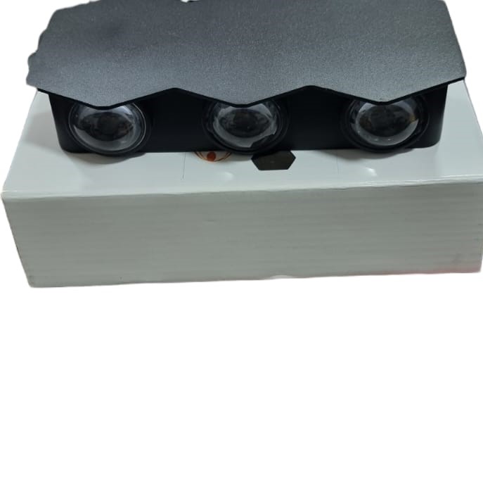 APLIQUE PARED EXTERIOR 6W 3000K CURVO LUZ CALIDA DECORACION HOGAR - 1