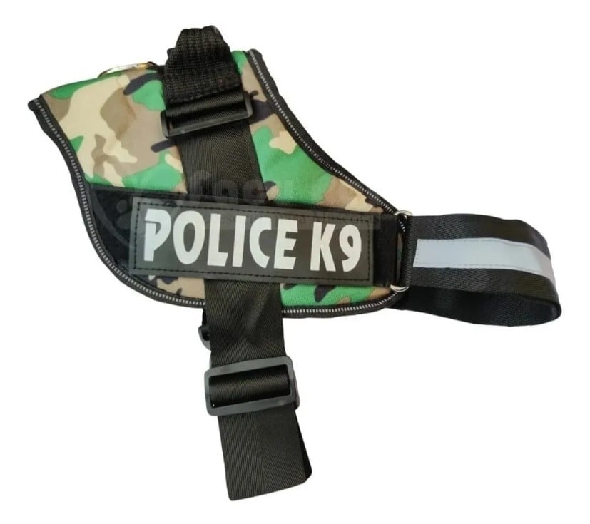 ARNES PERROS PECHERA PROFESIONAL POLICE K9 S-XL NEGRO - 1