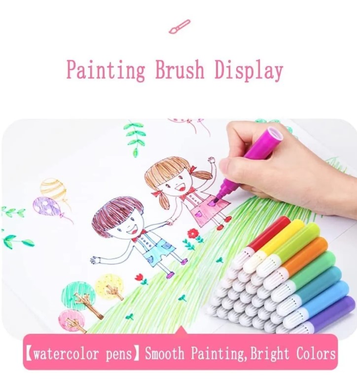 SET DIBUJO PORTÁTIL 208 PCS ARTE NIÑOS KIT PRO - 2