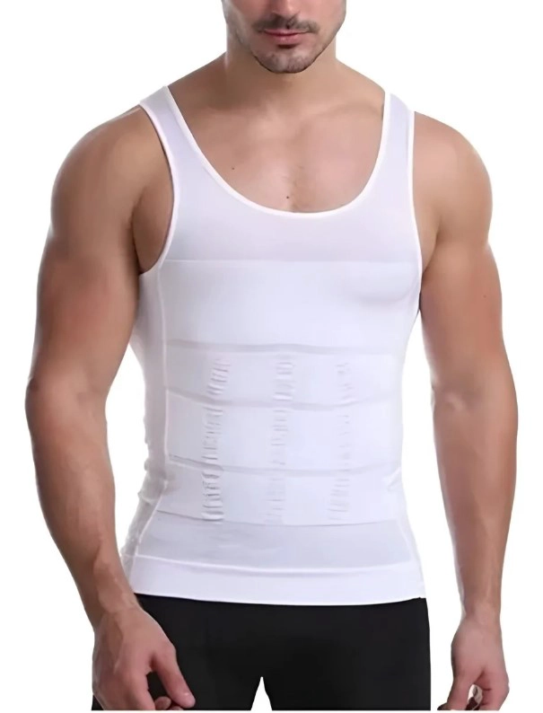 FAJA CAMISETA REDUCTORA HOMBRE SIN MANGAS XXL-XXXL BLANCO - 1