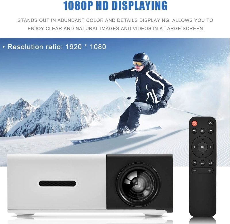 MINI PROYECTOR LED PORTATIL HDMI VGA USB SD CINE EN CASA - 3