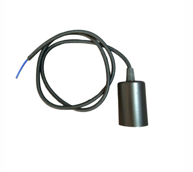 KIT SOQUETE VINTAGE RETRO E27 CABLE AJUSTABLE PORTA LÁMPARA - 1
