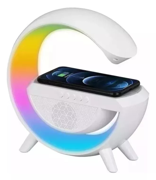 PARLANTE BLUETOOTH LÁMPARA CARGADOR INALÁMBRICO RGB BT-3401 - 8