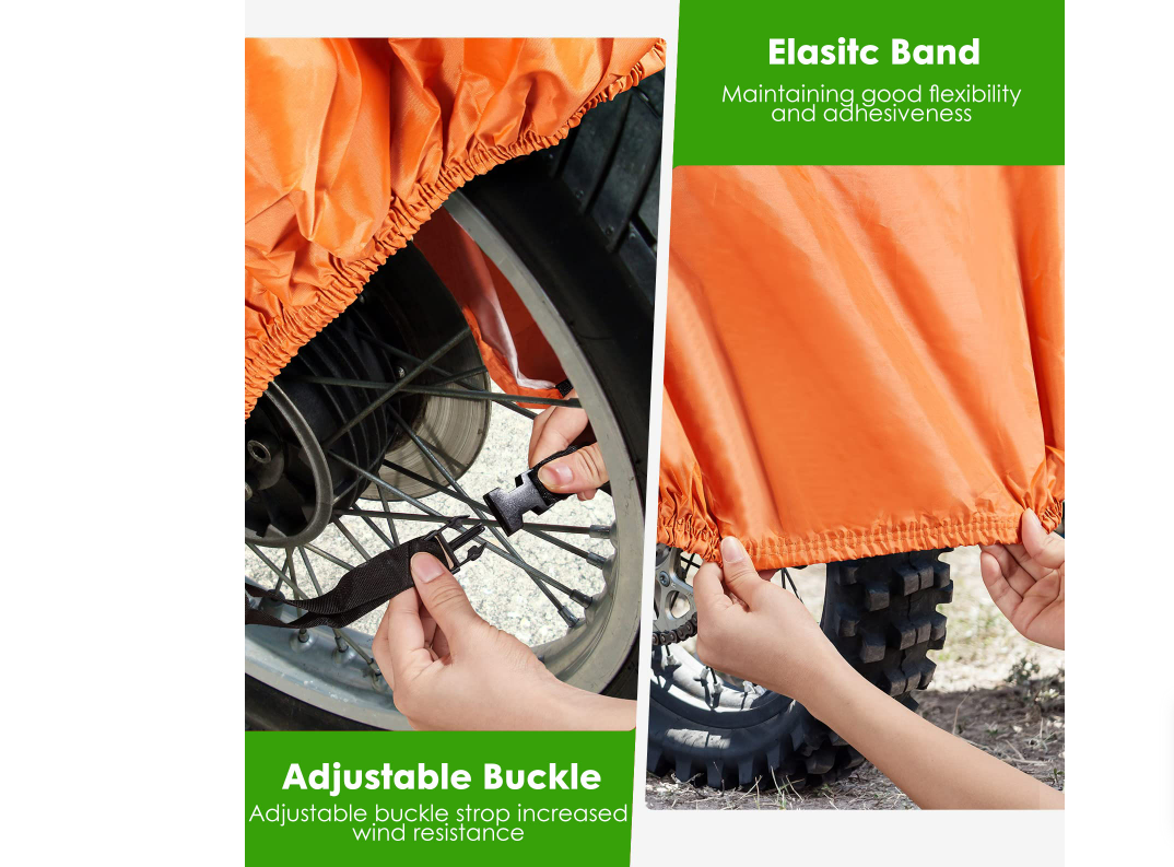 CARPA CUBRE MOTO IMPERMEABLE FUNDA PROTECTOR IMPERMEABLE UV TALLA L - 2