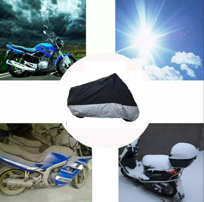 CARPA CUBRE MOTO IMPERMEABLE FUNDA PROTECTOR IMPERMEABLE UV TALLA L - 4