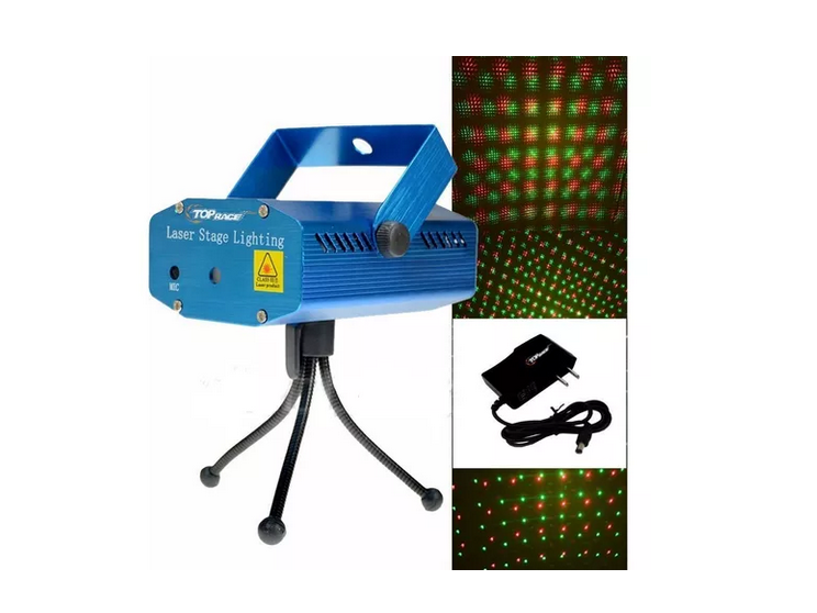 PROYECTOR PUNTOS LASER FIGURAS FIESTAS RITMICO - 3