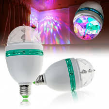 AMPOLLETA GIRATORIA COLORES LED FIESTAS CUMPLE - 2