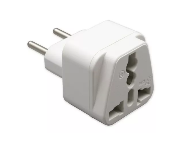 ADAPTADOR DE ENCHUFE AMERICANO COLOR BLANCO - 1