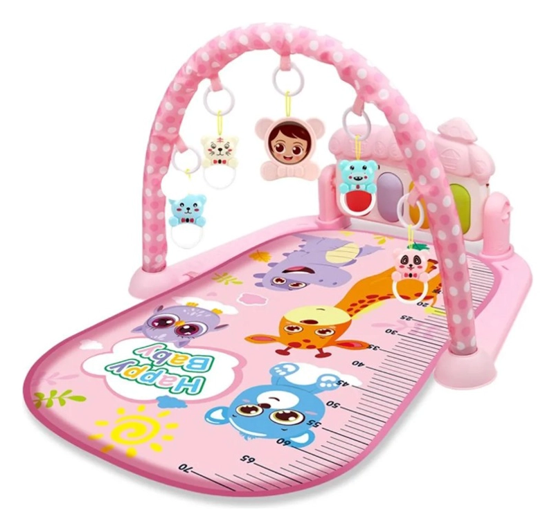 ALFOMBRA 3 EN 1 GIMNASIO MUSICAL CON PIANO PARA BEBE S ROSADO - 1