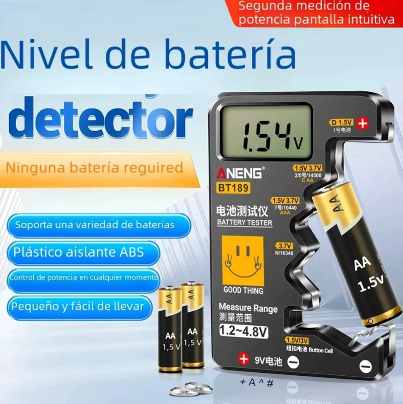 MULTIMETRO TESTER MEDIDOR PROBADOR PILA BATERIA UNIVERSAL - 3