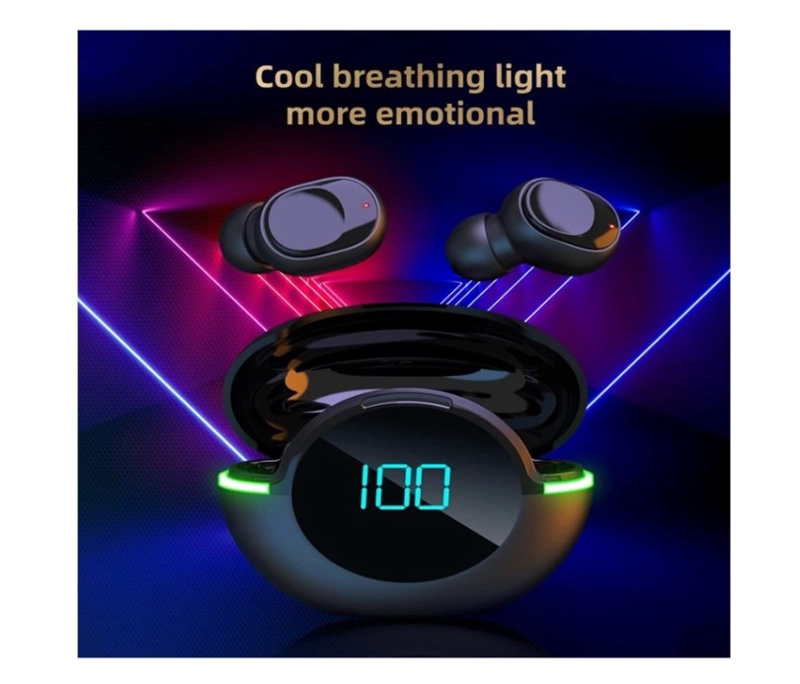 AUDIFONOS INALAMBRICO RECARGABLES BLUETOOTH AKS-T90 COLOR NEGRO - 3