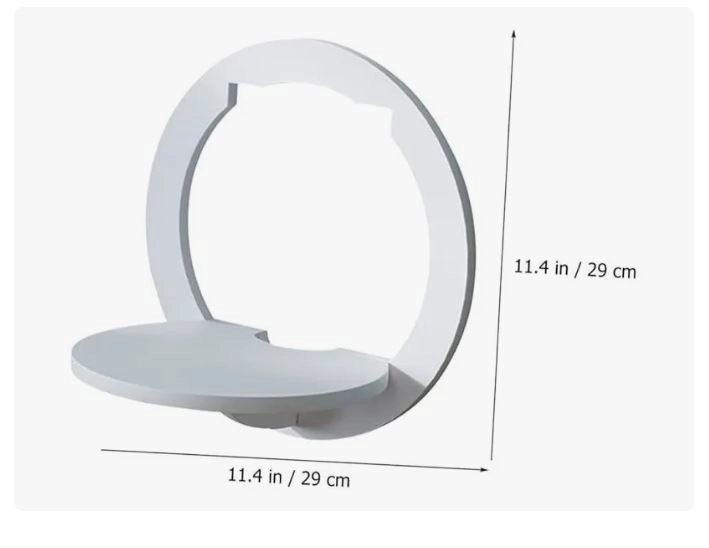 PACK 3 REPISAS DECORATIVAS REDONDAS FLOTANTE DE PARED - 2