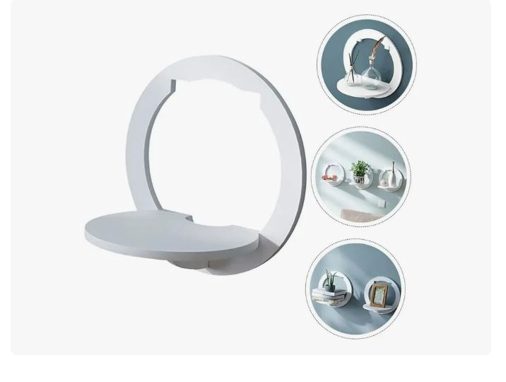 PACK 3 REPISAS DECORATIVAS REDONDAS FLOTANTE DE PARED - 3