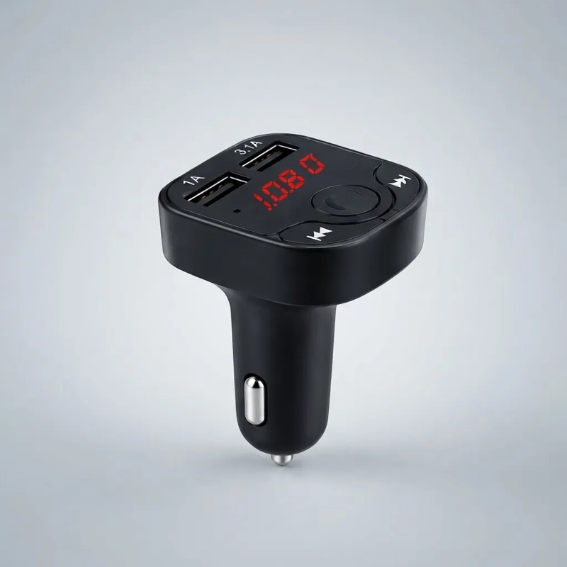 CARGADOR DE AUTO CON TRANSMISOR BLUETOOTH FM. - 3