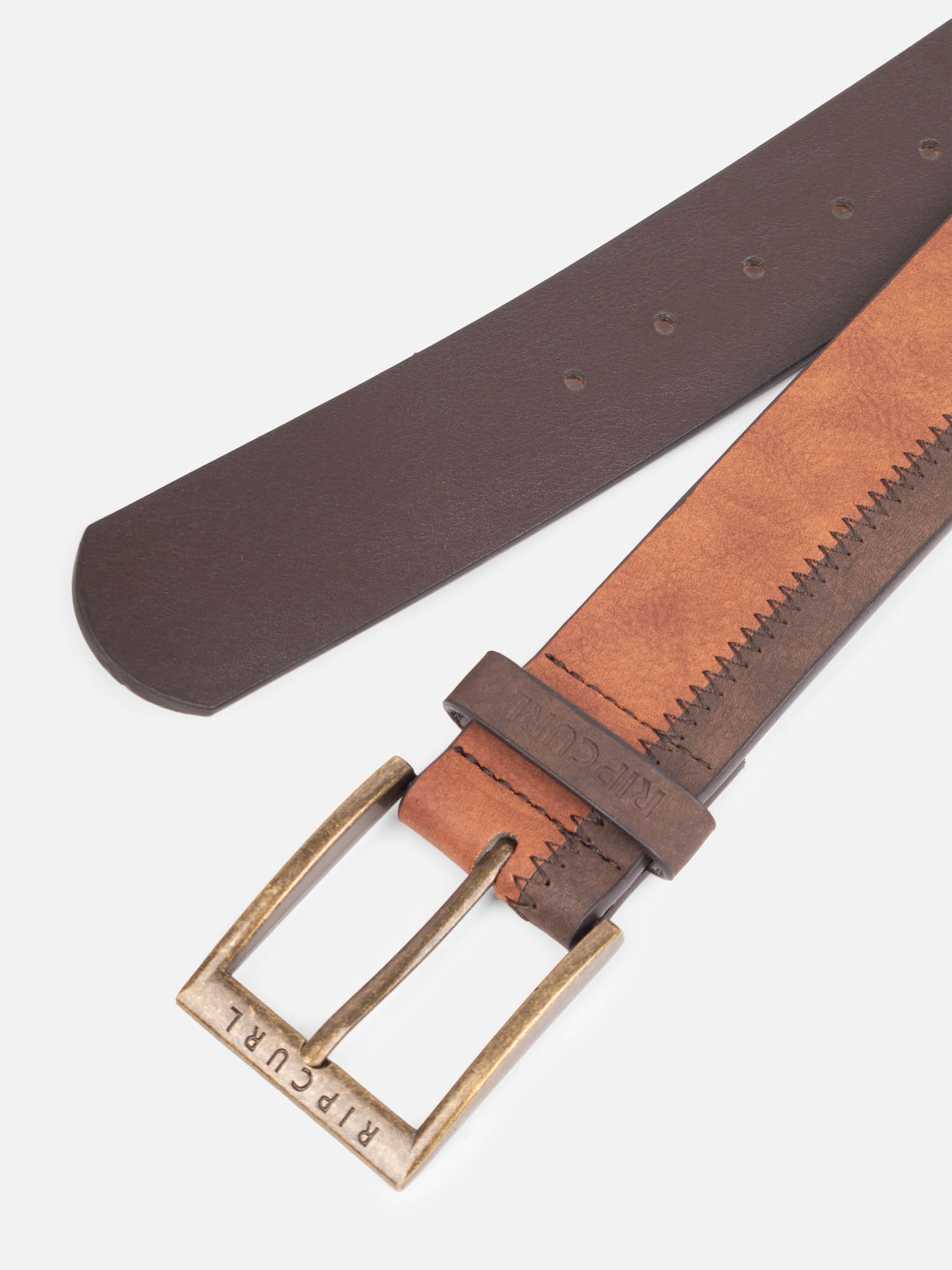 CINTURON DOUBLE STITCH CAFÉ HOMBRE RIP CURL - 2
