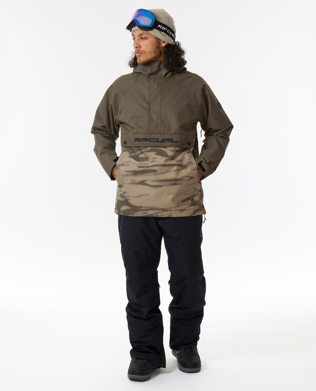 PARKA SNOW ANTI SERIES 10K JKT-ROCK CAFÉ HOMBRE RIP CURL - 4
